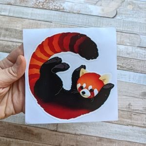 🌼$2 in a $15 bundle🌼 Red panda decal sticker SO CUTE